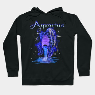 Aquarius Astrology Zodiac Constellation Art Design Hoodie